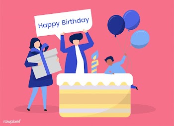 Character of people and a birthday party them.. | Free stock vector - 454383