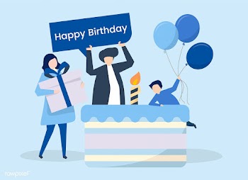 Character of people and a birthday party them.. | Free stock vector - 454405