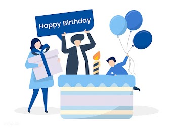 Character of people and a birthday party them.. | Free stock vector - 454409