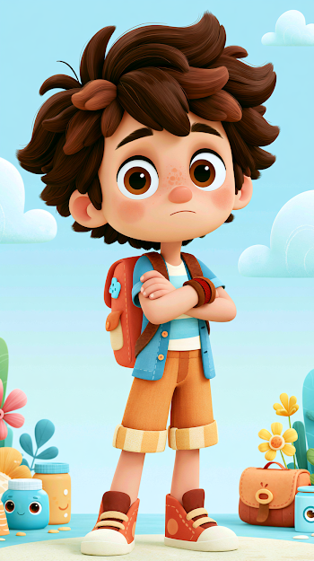 Character Sheet of a Young Boy