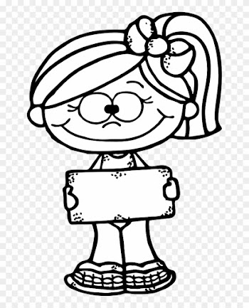 Character Skittles Clipart - Girl Clipart Png Black And White