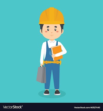 character standing with file
