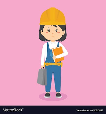 character standing with file