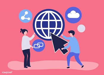 Characters and global communication concept i.. | Free stock vector - 480954
