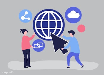 Characters and global communication concept i.. | Free stock vector - 480997