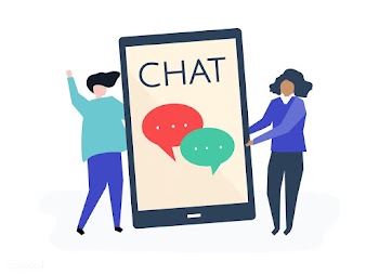 Characters of a couple and texting concept il.. | Free stock vector - 478957