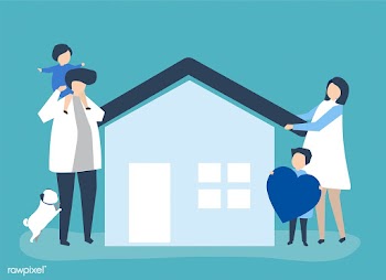 Characters of a loving family and their house.. | Free stock vector - 454812