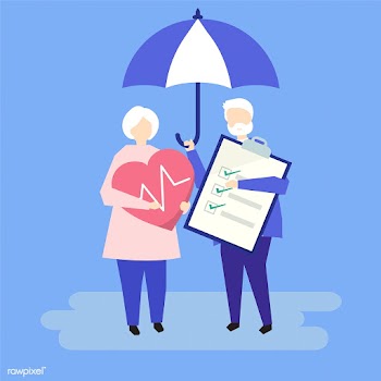 Characters of a senior couple and health insu.. | Free stock vector - 455913