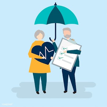 Characters of a senior couple and health insu.. | Free stock vector - 455919
