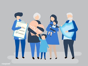 Characters of an extended family with healthc.. | Free stock vector - 455840