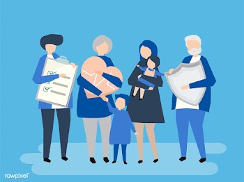 Characters of an extended family with healthc.. | Free stock vector - 455857