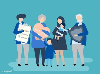 Characters of an extended family with healthc.. | Free stock vector - 455858