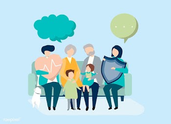 Characters of an extended family with healthc.. | Free stock vector - 455878
