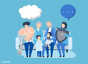 Characters of an extended family with healthc.. | Free stock vector - 455883