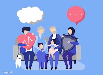 Characters of an extended family with healthc.. | Free stock vector - 455892
