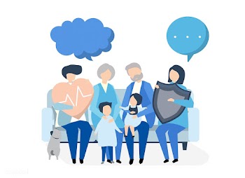 Characters of an extended family with healthc.. | Free stock vector - 455931