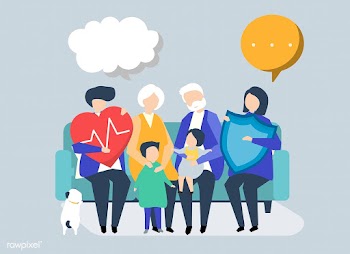 Characters of an extended family with healthc.. | Free stock vector - 455933