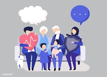 Characters of an extended family with healthc.. | Free stock vector - 455938