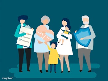 Characters of an extended family with healthc.. | Free stock vector - 455943