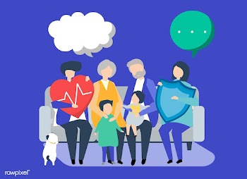 Characters of an extended family with healthc.. | Free stock vector - 455954