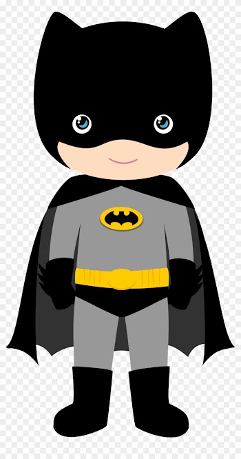 Characters Of Batman Kids Version Clip Art - Batman Baby