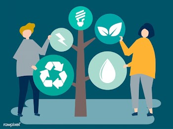 Characters of people and a tree of environmen.. | Free stock vector - 455704