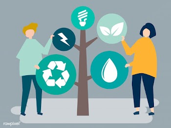 Characters of people and a tree of environmen.. | Free stock vector - 455713