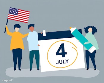 Characters of people and Fourth of July conce.. | Free stock vector - 455346