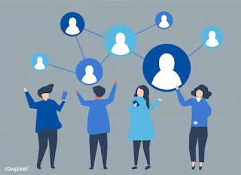 Characters of people and their social network.. | Free stock vector - 454705