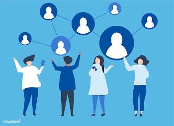 Characters of people and their social network.. | Free stock vector - 454730