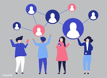 Characters of people and their social network.. | Free stock vector - 454746