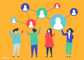 Characters of people and their social network.. | Free stock vector - 454753