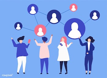 Characters of people and their social network.. | Free stock vector - 454759