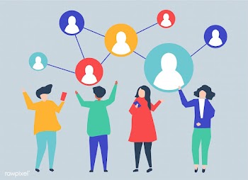 Characters of people and their social network.. | Free stock vector - 454780