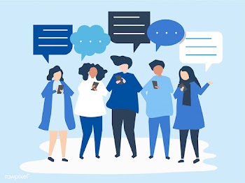 Characters of people chatting through smartph.. | Free stock vector - 455811