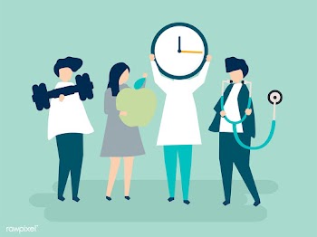 Characters of people holding healthy lifestyl.. | Free stock vector - 455742