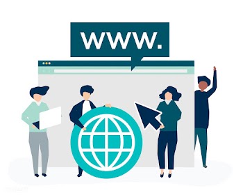 Characters of people holding internet search .. | Free stock vector - 454613