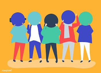 Characters of people with circles as their fa.. | Free stock vector - 479583