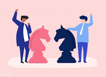 Characters of two businessmen playing chess i.. | Free stock vector - 456092