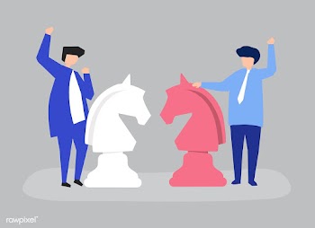 Characters of two businessmen playing chess i.. | Free stock vector - 456097