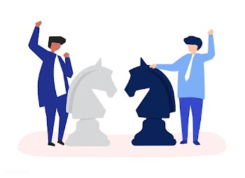 Characters of two businessmen playing chess i.. | Free stock vector - 456136