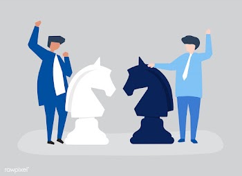 Characters of two businessmen playing chess i.. | Free stock vector - 456140