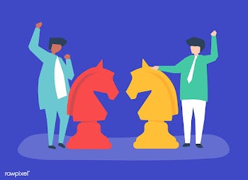 Characters of two businessmen playing chess i.. | Free stock vector - 456147