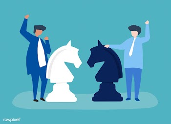 Characters of two businessmen playing chess i.. | Free stock vector - 456156