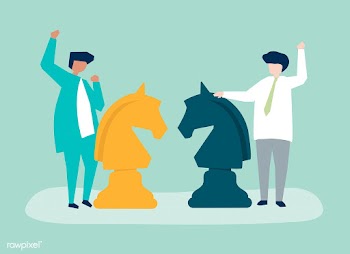 Characters of two businessmen playing chess i.. | Free stock vector - 456158