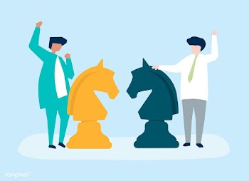 Characters of two businessmen playing chess i.. | Free stock vector - 456160
