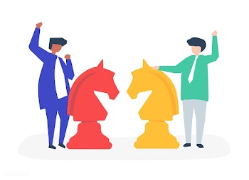 Characters of two businessmen playing chess i.. | Free stock vector - 456164