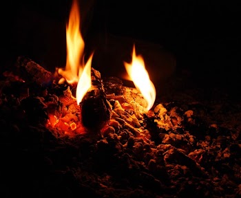 Charcoal on Fire
