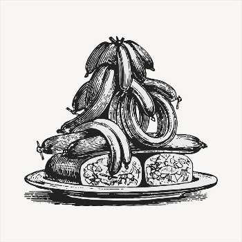 Charcuterie  clipart, vintage hand | Free Vector - rawpixel