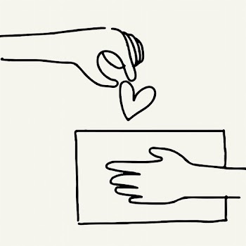 Charity doodle hand giving heart/money,… | Free stock illustration | High Resolution graphic